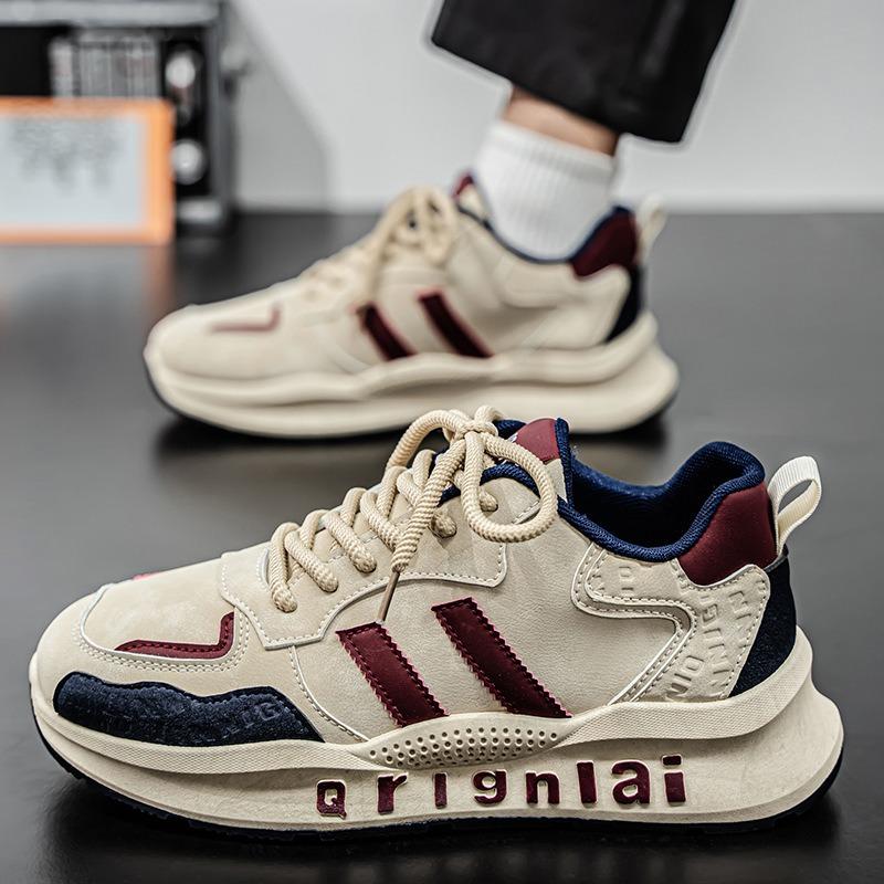 2 Spring men's shoes new breathable shoes men's trend versatile platform sports shoes casual running shoes men