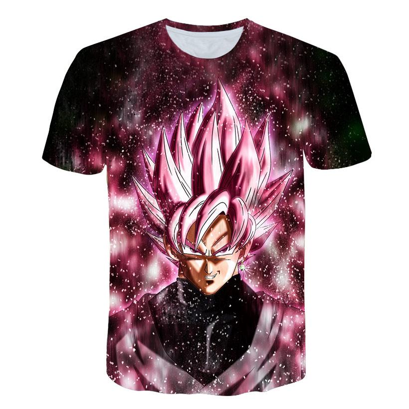 Hot Sale Anime Son Goku Vegeta T-shirt Adult T-shirts Kids Dragon Ball T Shirt Boy Tops Tee Children Clothes