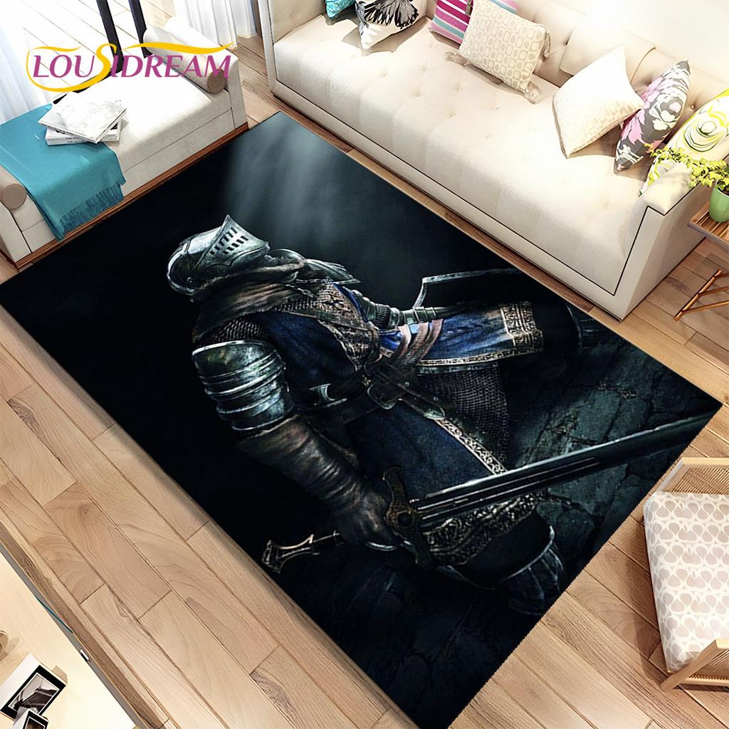 Cavalier Knight Templar Crusaders Games Area Rug,Carpet Rug for Home Living Room Bedroom Sofa Doormat Decor,Non-slip Floor Mat