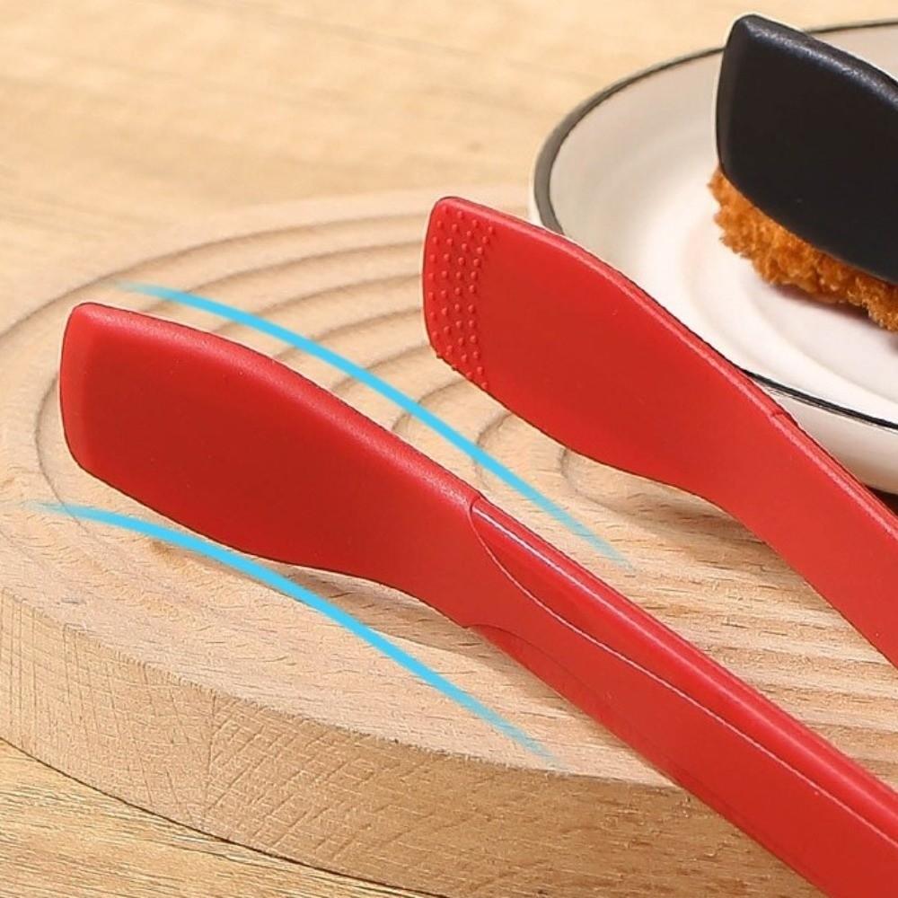 Anti-Slip Steak Tongs Heat Resistant Salad Tongs Meat Turner Kitchen Food Clip BBQ Grilling