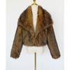 Women's Autumn and Winter New Imitation Fur Jacket Top, Women's Artificial Fur Short Plush Jacket