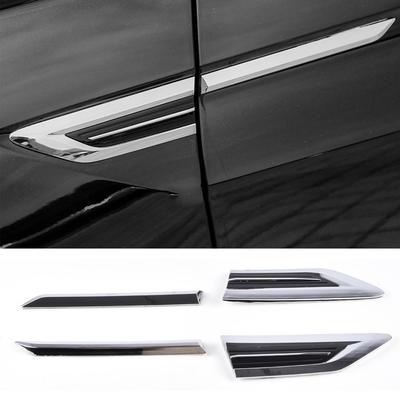 4PCS Car Door Side Wing Emblem Badge Sticker Cover Trim For VW Tiguan Mk2 2016 2017 2018 Styling Mouldings Car Accessories