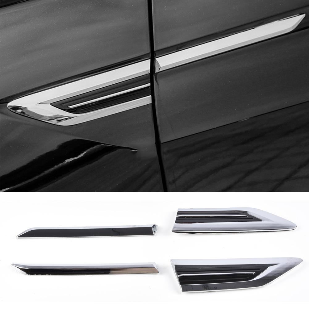 4 Stück Auto Tür Seitenflügel Emblem Abzeichen Aufkleber Abdeckung Zierleiste Für VW Tiguan Mk2 2016 2017 2018 Styling Formteile Auto Zubehör