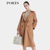 PORTS Women's Lightweight Camel Lapel Coat
