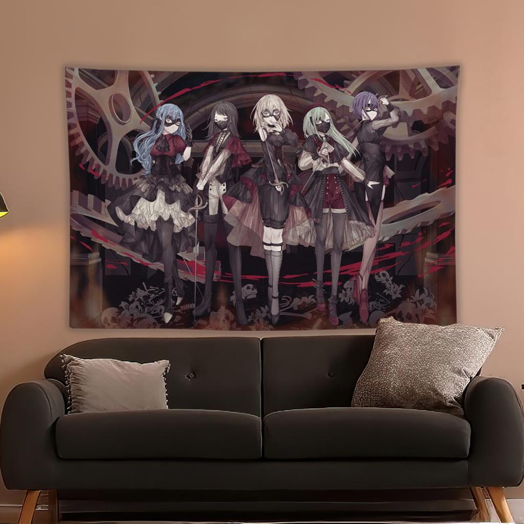 Girl Band BangDream AveMujika Japanese Anime Game Togawa Saki Tapestry Bohemian Wall Hanging Decor Perfect for Bedroom