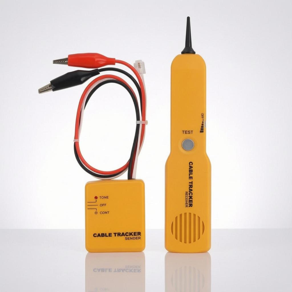 Cable Tracker with Receiver Probe Handheld Tone Generator and Kit Compact