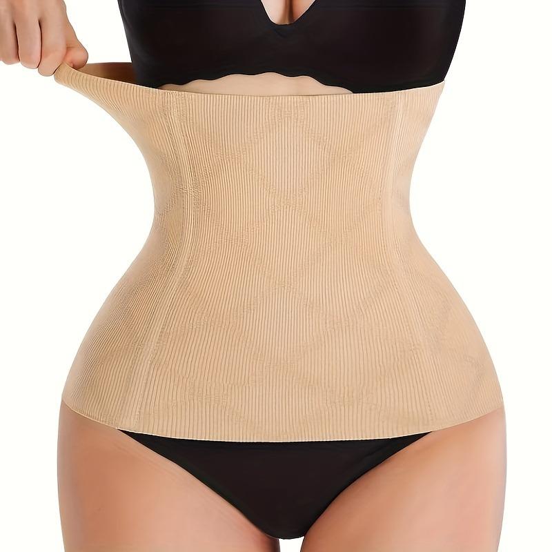 Бесшовный корсет для формирования фигуры и контроля талии S бежевый