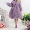 Mini For Baby 30cm Doll Warm Clothes Soft Winter Fur Coat