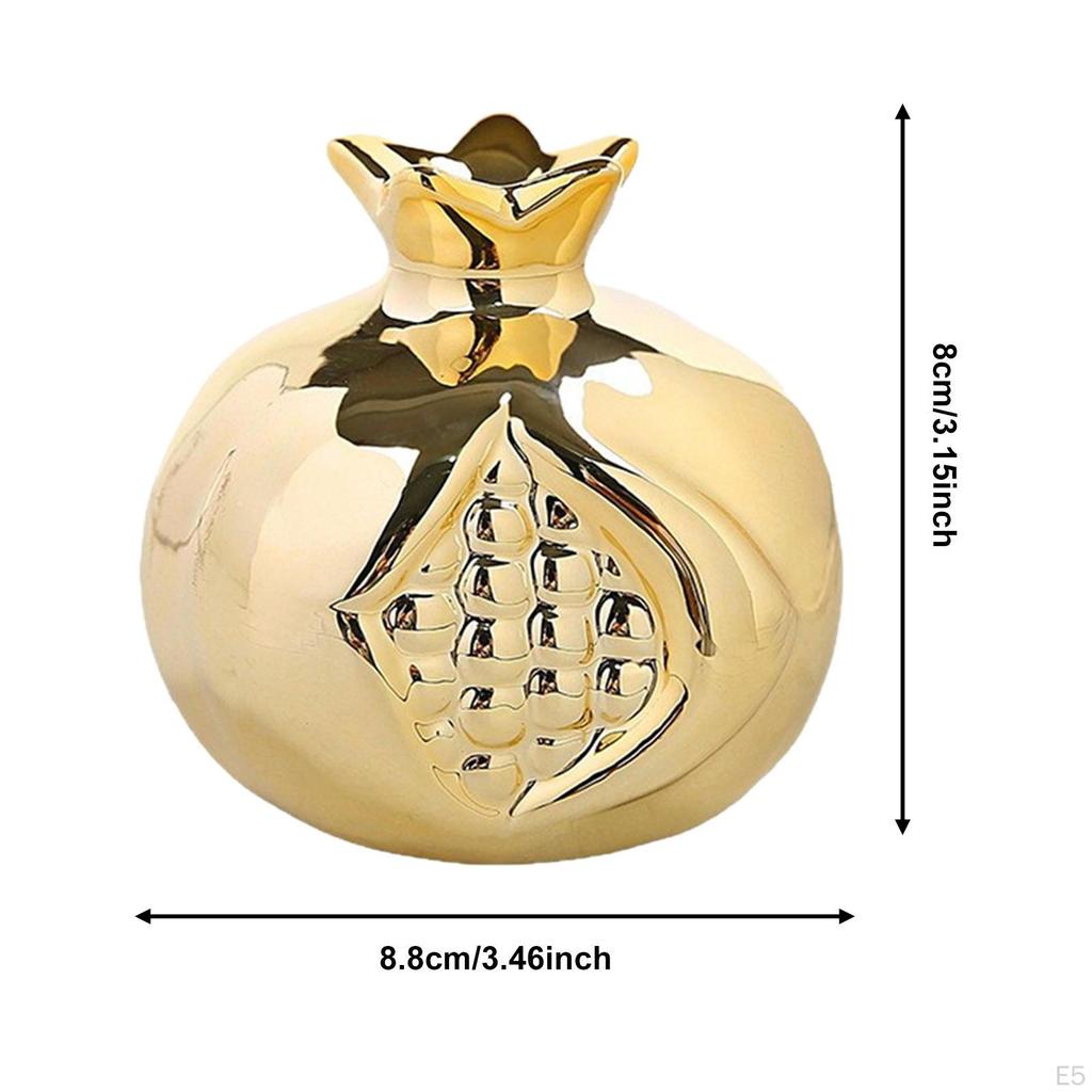 Pomegranate Statue Decorative Figurine Art Crafts Fruit Sculpture Tabletop Ornament for Bedroom