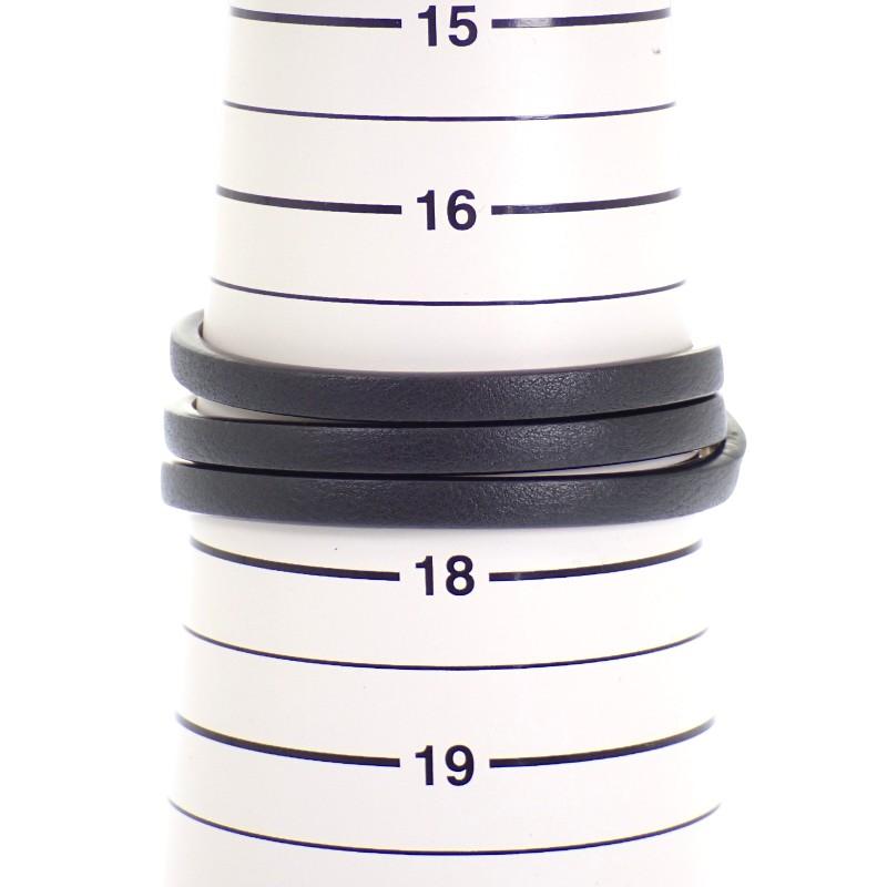 Loewe J242TWLX03 S pulseira preto Pele de bezerro/Latão Mulher