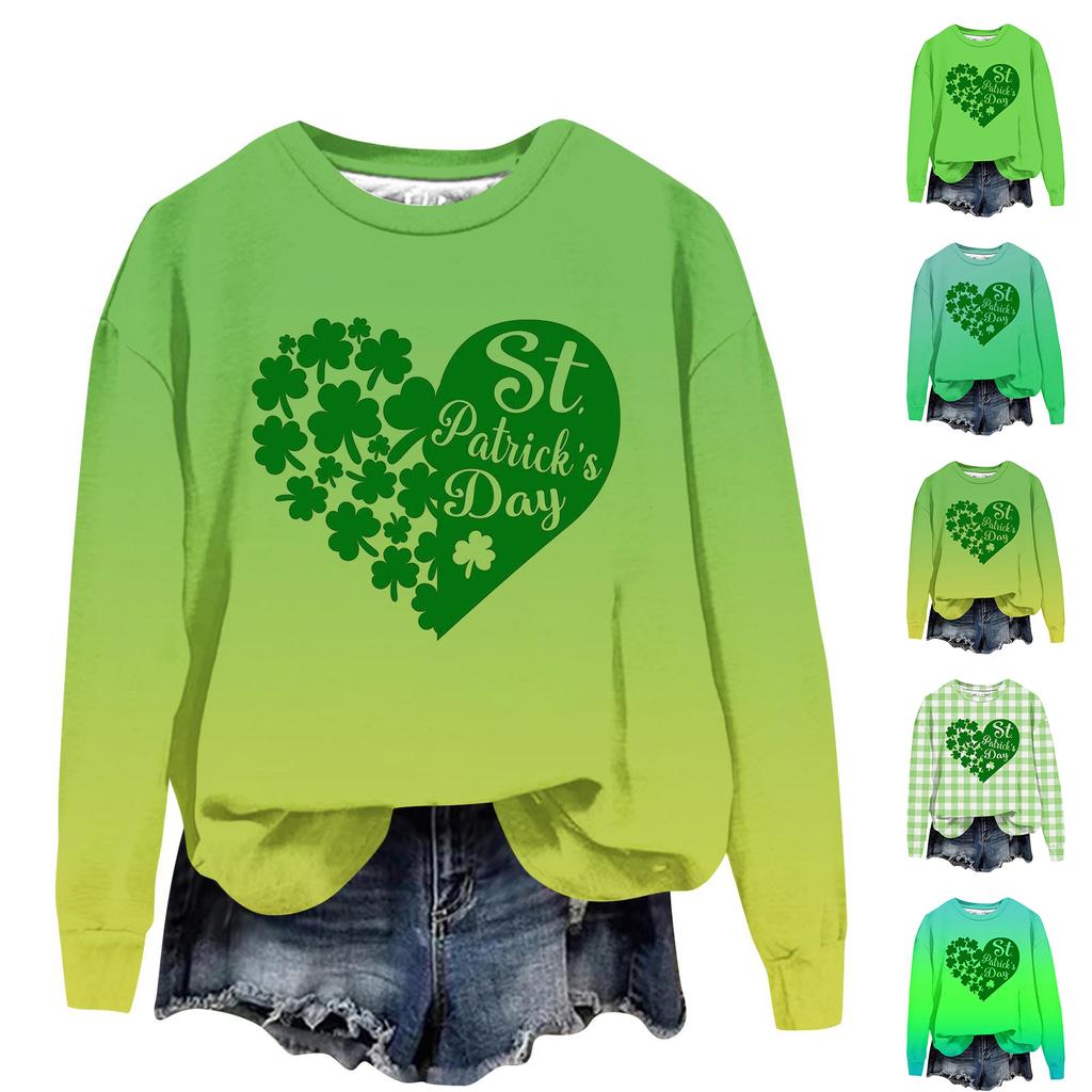 Women's Fashion Casual Long Sleeve Loose Printed Sweatshirt