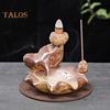 Backflow Decoration Incense Burner Relaxing Ceramics Attractive Gift Giving Backflow Incense Burner Office Supply