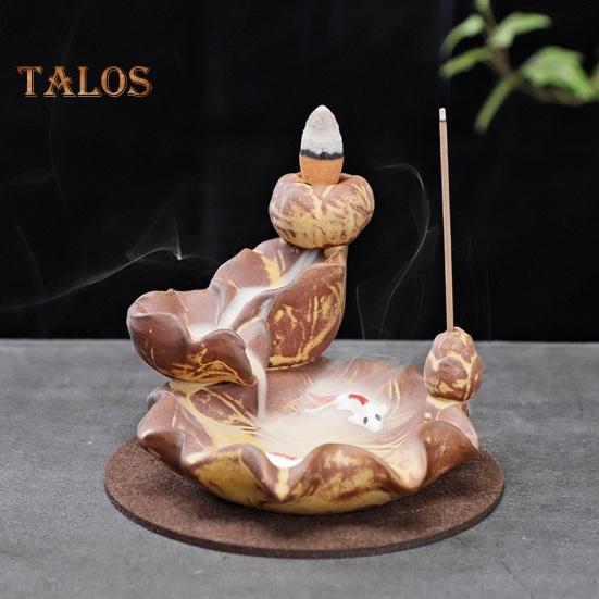 Backflow Decoration Incense Burner Relaxing Ceramics Attractive Gift Giving Backflow Incense Burner Office Supply