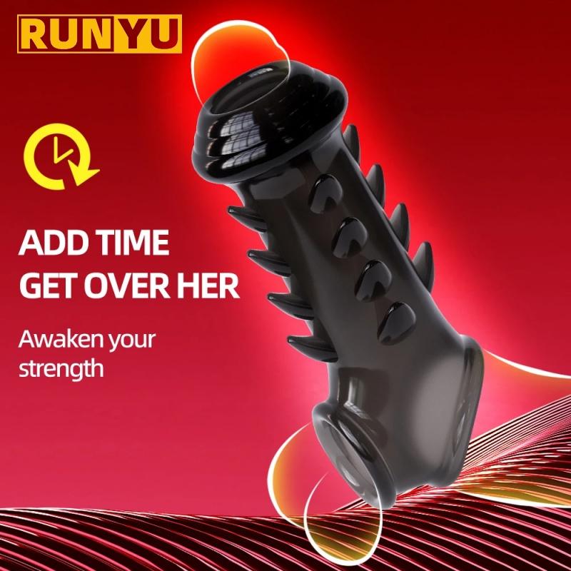 Opakovaně použitelný prodlužovač penisových rukávů Dick Glans Kondom Sexuální hračky pro dospělé Pro muže Páry erekční kroužek Oddálení ejakulace Sex Shop