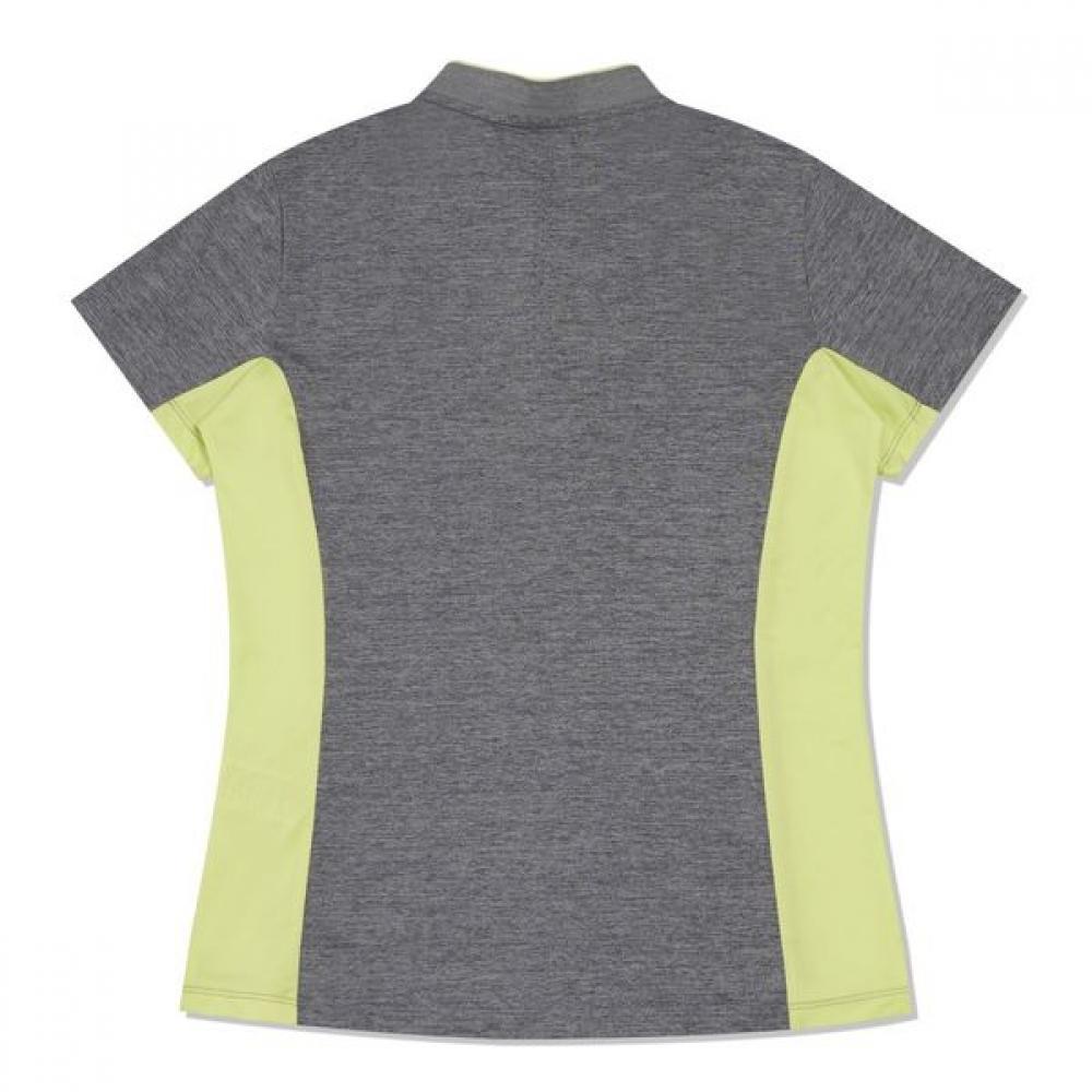 [eider] Women S Dino Ice Neck ShorT Sleeve Zip Up T ShirT Dwm22202c5