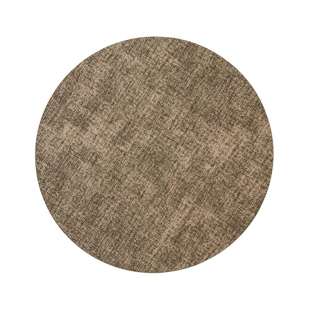 Olejotěsná PVC podložka na stůl 33 cm velká kulatá podložka na prostírání protiskluzová omyvatelná podložka na hrnky hotel