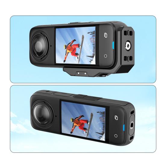Horizontal Action Camera Bracket Mount Durable Structure Compact Portable Magnetic Horizontal Adapter Bracket for Insta360 X4