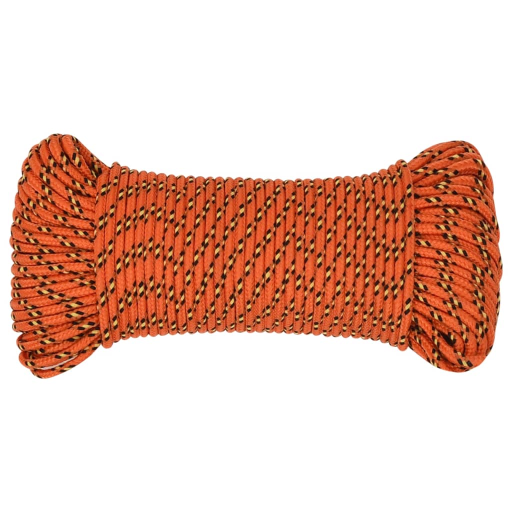 Boat Rope Orange 4 Mm 25 M Polypropylene