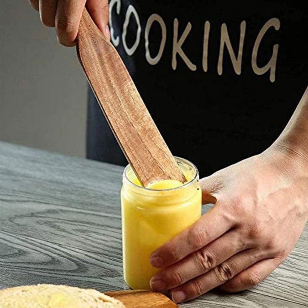 High Temperature Resistant Long Handle Spatula Natural Wood Kitchen Leakage Shovel  Kitchen Utensil