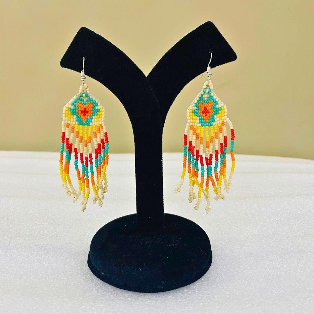 Ręcznie robiony naszyjnik z koralików seed: Koraliki Boho