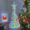 1 Pc Christmas Tree Colorful Lights Hotel Showcase Front Desk Decoration Creative Ornaments Home Small Christmas Day Decorations