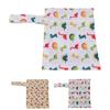 3pcs Wet Bag Water Resistant Reusable Portable Hanging Diaper Wet Bag for Home Travel