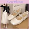 French Flat Mary Jane Shoes For Women With Water Dazzle And Velcro Closure Perfect For Casual Spring Daywear