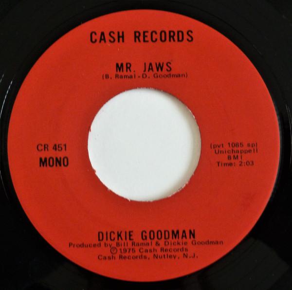 

7inch Record DICKIE GOODMAN - Mr. Jaws CR451 Cash Records 1975 UK Pop Used