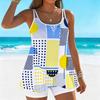 Women's Swimwear Tankini 2 Piece Swimsuit Leisure Vacation  Print Vacation Bathing Suits
