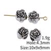 Bead Pendant Accesories Macroporous Big Hole Beads Loose Spacer Accessories Parts Metal Beads Accessories For Women