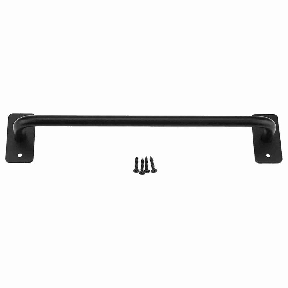 Black Sliding Barn Door Handle Reinforced Metal Gate Handle Heavy Heavy Duty Door Pull Garages