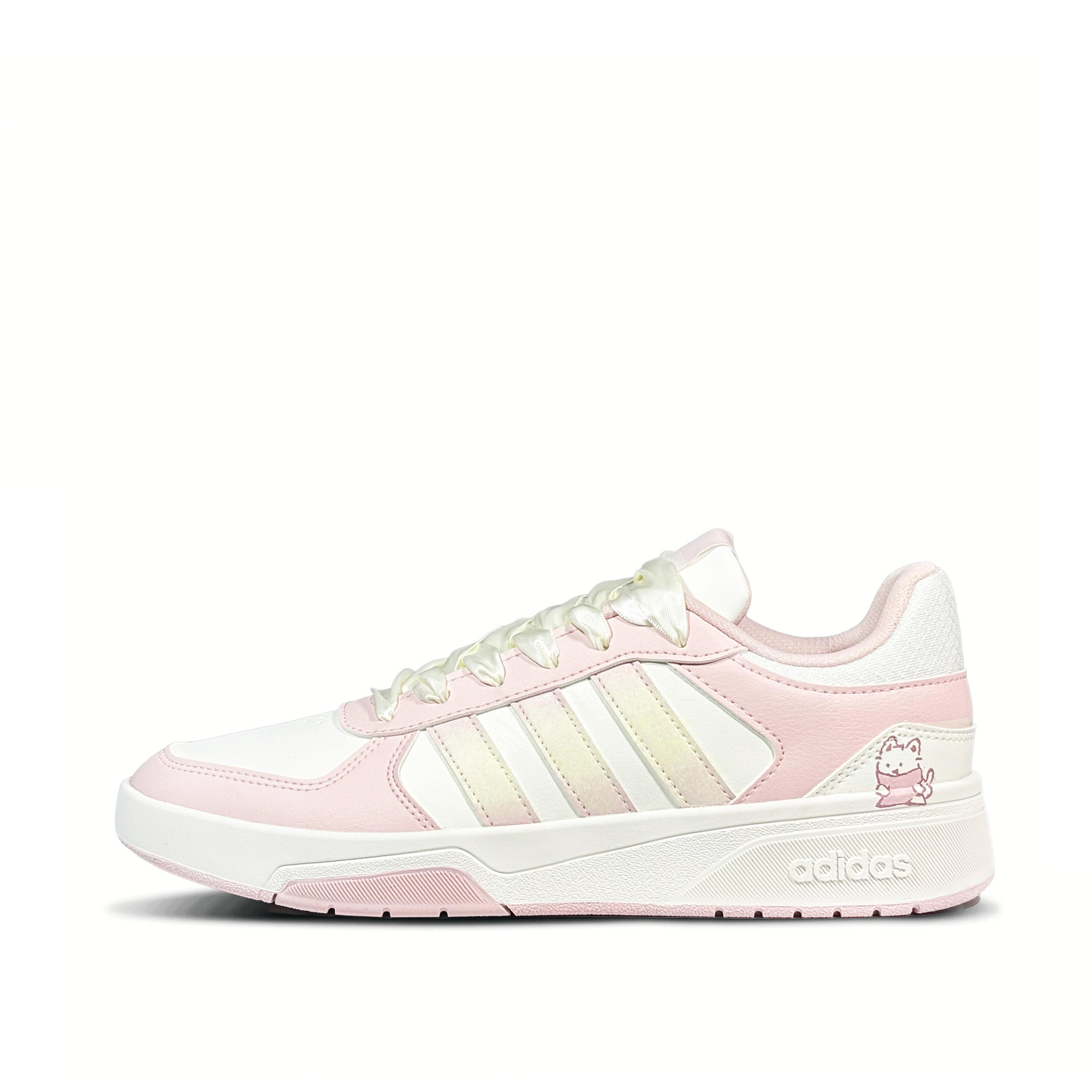 

Adidas COURTBEAT Peach Wander Low top Skateboard Shoes Unisex Pink Yellow KI6785(Team-814) 36