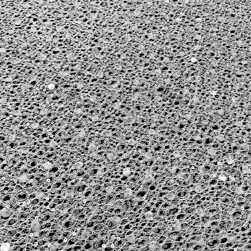 Spring Summer Polyester Lace Fishing Net Children's Dress Fabric Wedding Evening Dress Stage Dress Sequin Embroidery Fabric