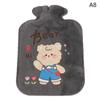 New 1PC Cartoon Plush Rabbit Bear Cat Hot Water Bottle Water Filling Velvet Portable Student Hand Warmer Cute Warm Water Bag