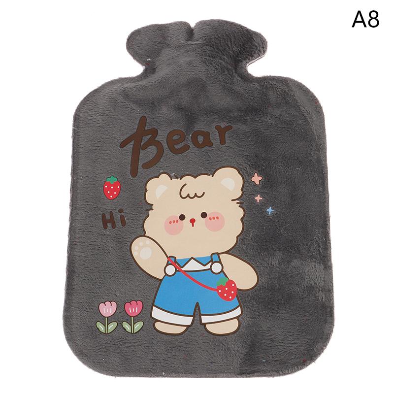 New 1PC Cartoon Plush Rabbit Bear Cat Hot Water Bottle Water Filling Velvet Portable Student Hand Warmer Cute Warm Water Bag