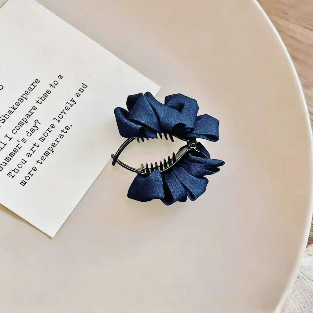 2026 High-End Denim Schleifen-Dutt Haarspange für Damen - Elegantes Frisuren-Accessoire