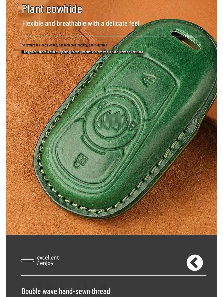 Pouzdro na klíče z pravé kůže pro Buick: Envision, Excelle, GL8, Verano, Regal, LaCrosse