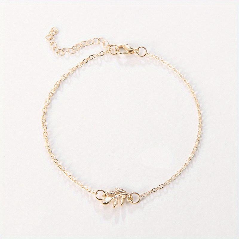 Bohemian Retro Women's Leaf Chain Leg Chain, Summer Fashionable Ankle Chain, Personalized Foot Jewelry Decoration Item.