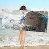 Genshin Impact Neuvillette Microfiber Printed Beach Towel Mountain Climbing Yoga Beach Swimming Running Absorbent Soft Towel