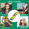 24pcs Multifunctional Plastic Rope Whistle for Children's Football Rugby Cheerleading Whistle Children's Toys Restless Gift