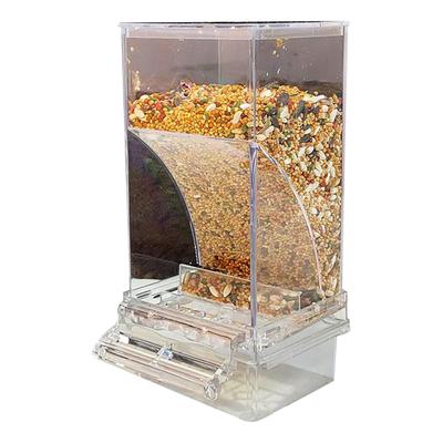 Antispilling Birdcage Feeder Parrots Feeding Box for Budgies Automatic Bird Feeder Container Bird Feeding Supplies