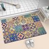 Retro Floor Mat Home Light Luxury Bathroom Floor Mat Toilet Floor Mat