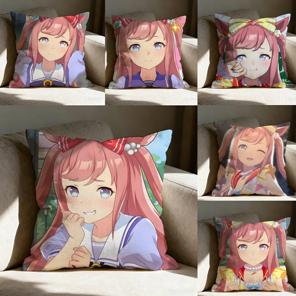 Uma Musume Agnes Digital Pillow Case Pillowcase Doublesided Printed Sofa Cushion Bedroom Headboard Pillow