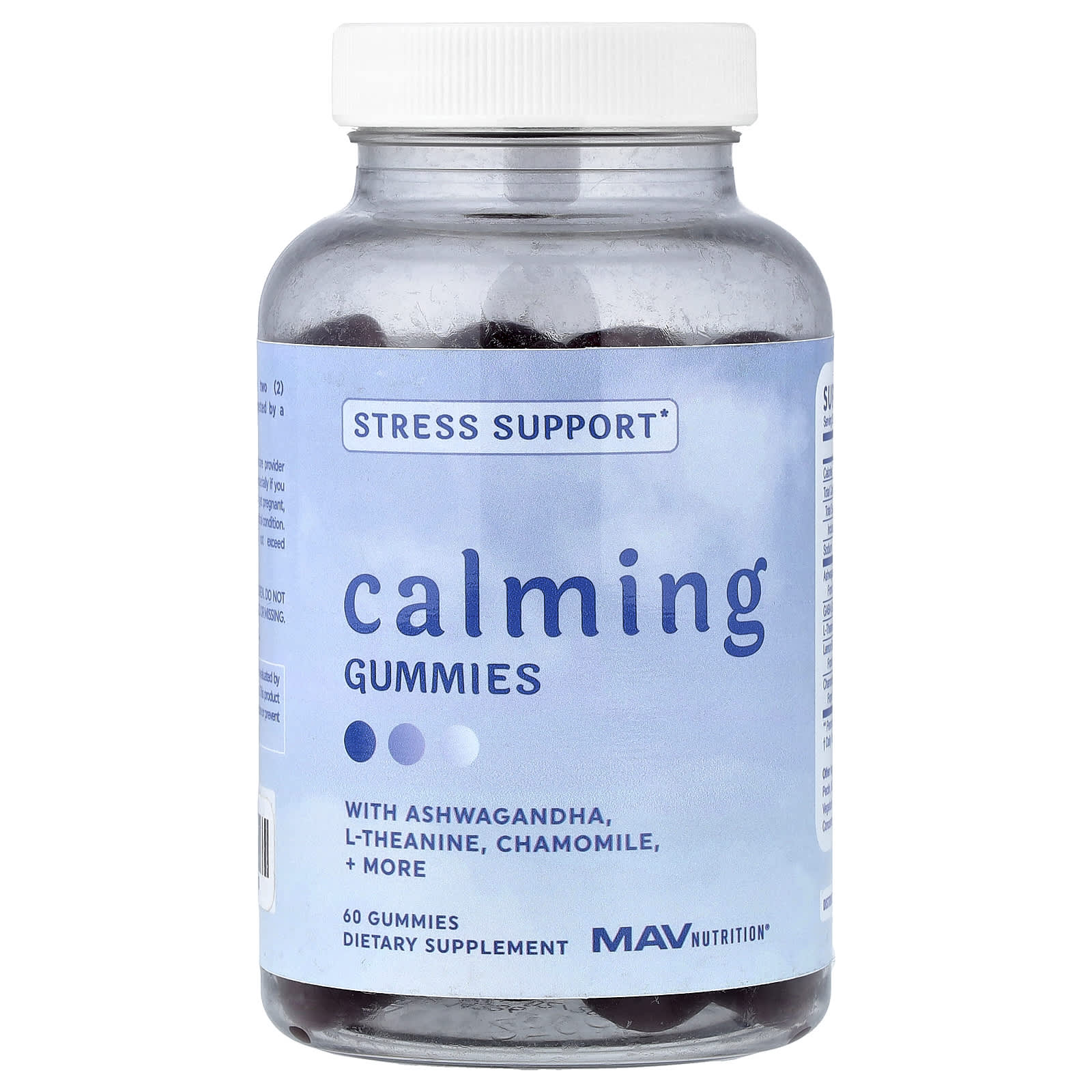 

MAV Nutrition, Calming Gummies, 60 Count