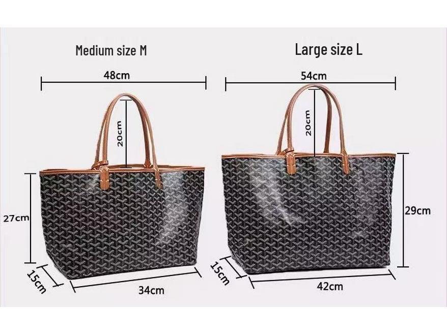 Goya Hahnentritt Tragetasche: Große europäische und amerikanische Y-Print-Handtasche zum Einkaufen und für Mutter-Kind-Gebrauch