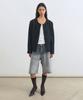 INSILENCE WOMEN Gradient Wash Bermuda Denim Grey