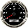 Diesel Engine Car Truck Marine Tachometer Car Truck Boat Tacho Gauge 85mm 9-32V Digital Hourmeter 0-3000RPM
