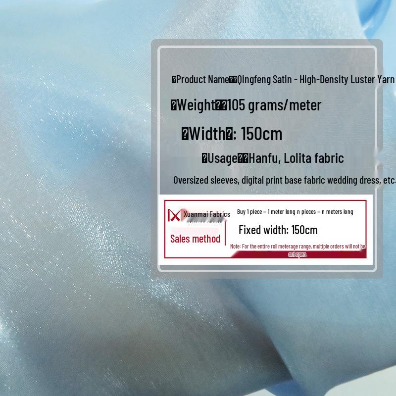 Material Brocart Iridescent din Mătase de Jad Satin Organza pentru Ruqun Hanfu