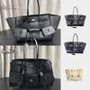 Borsa Tote ad Ala in Pelle di Alta Qualità, Grande Capacità, Lusso, Tendenza, Texture Avanzata, Semplice, Morbida, Resistente all'Usura, Borsa da Viaggio