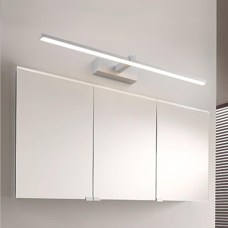 Modern LED Wall Lamp Mirror Decor Lighting 60/80/100cm Long Strip Light For Bedroom Bathroom Washroom Kitchen Indoor Luminaires